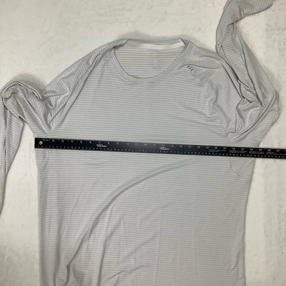 Lululemon Drysense Long Sleeve Sz XXL Heathered Vapor - Picture 8 of 10